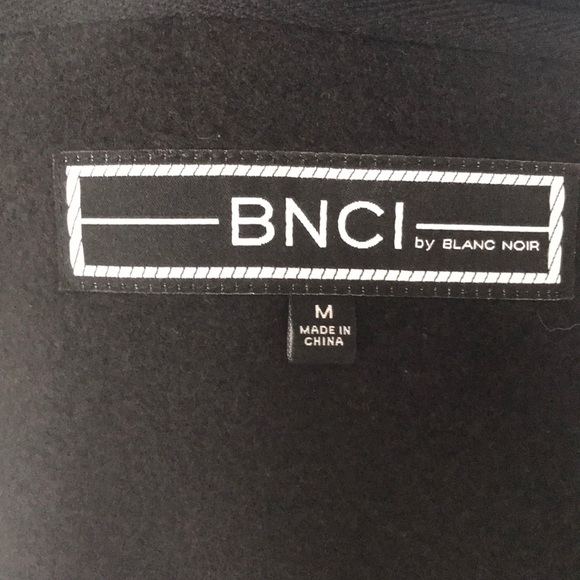 Blanc Noir black fleece zip up jacket - Picture 7 of 7